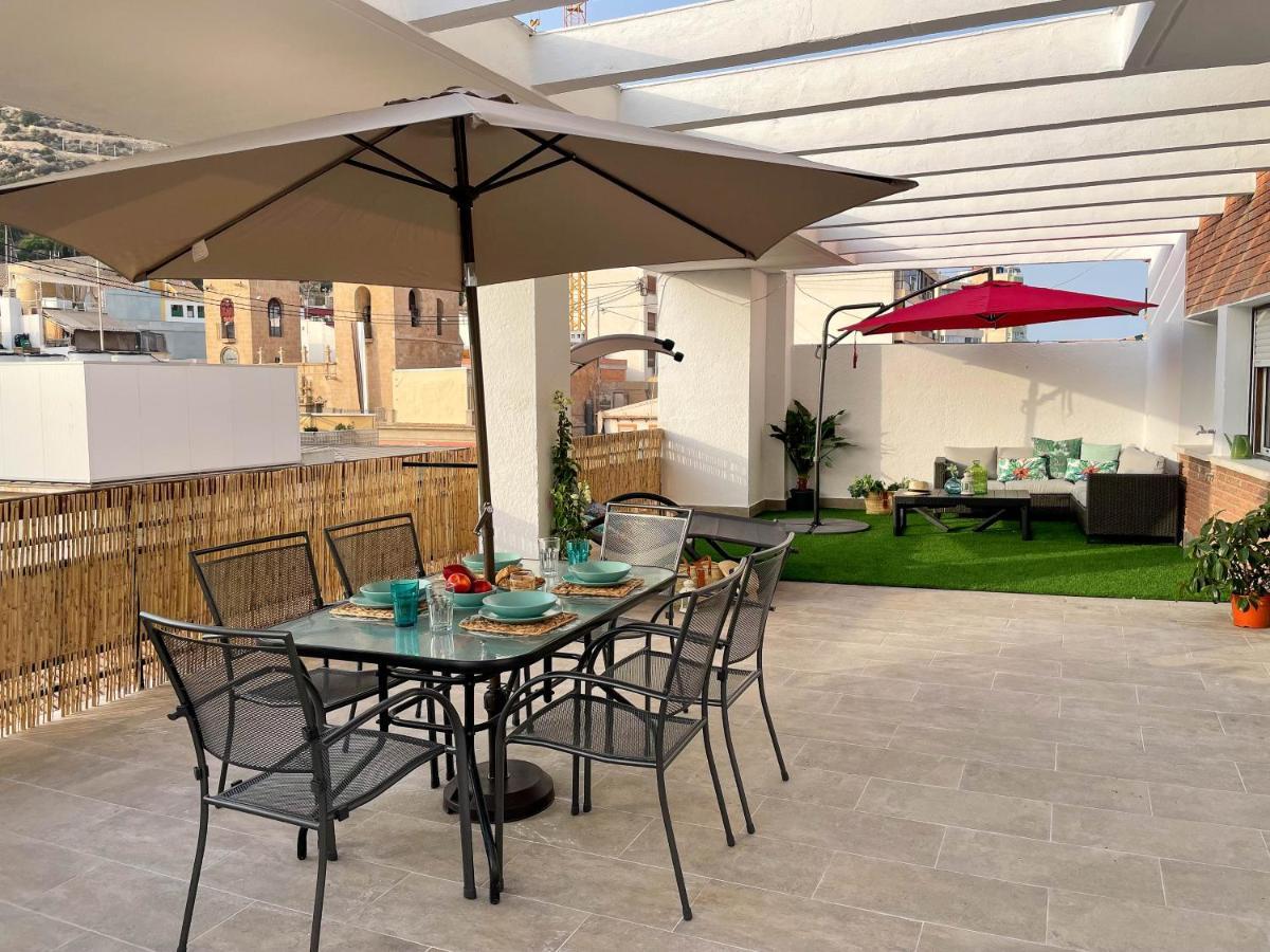 La Terraza. Vistas Al Castillo A 1 Min. De La Playa Аликанте Екстериор снимка