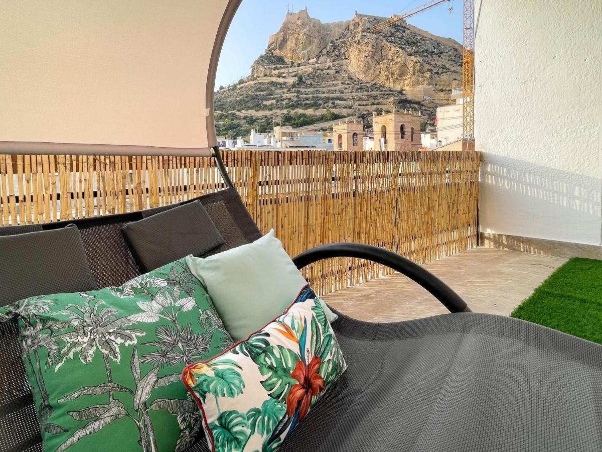 La Terraza. Vistas Al Castillo A 1 Min. De La Playa Аликанте Екстериор снимка