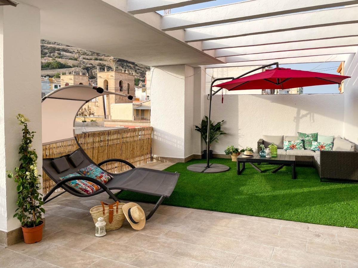 La Terraza. Vistas Al Castillo A 1 Min. De La Playa Аликанте Екстериор снимка